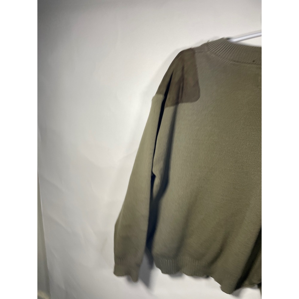 Vintage Filson Henley Guide Sweater Mens L Olive Green 100% Virgin Wool USA Made - Picture 5 of 10